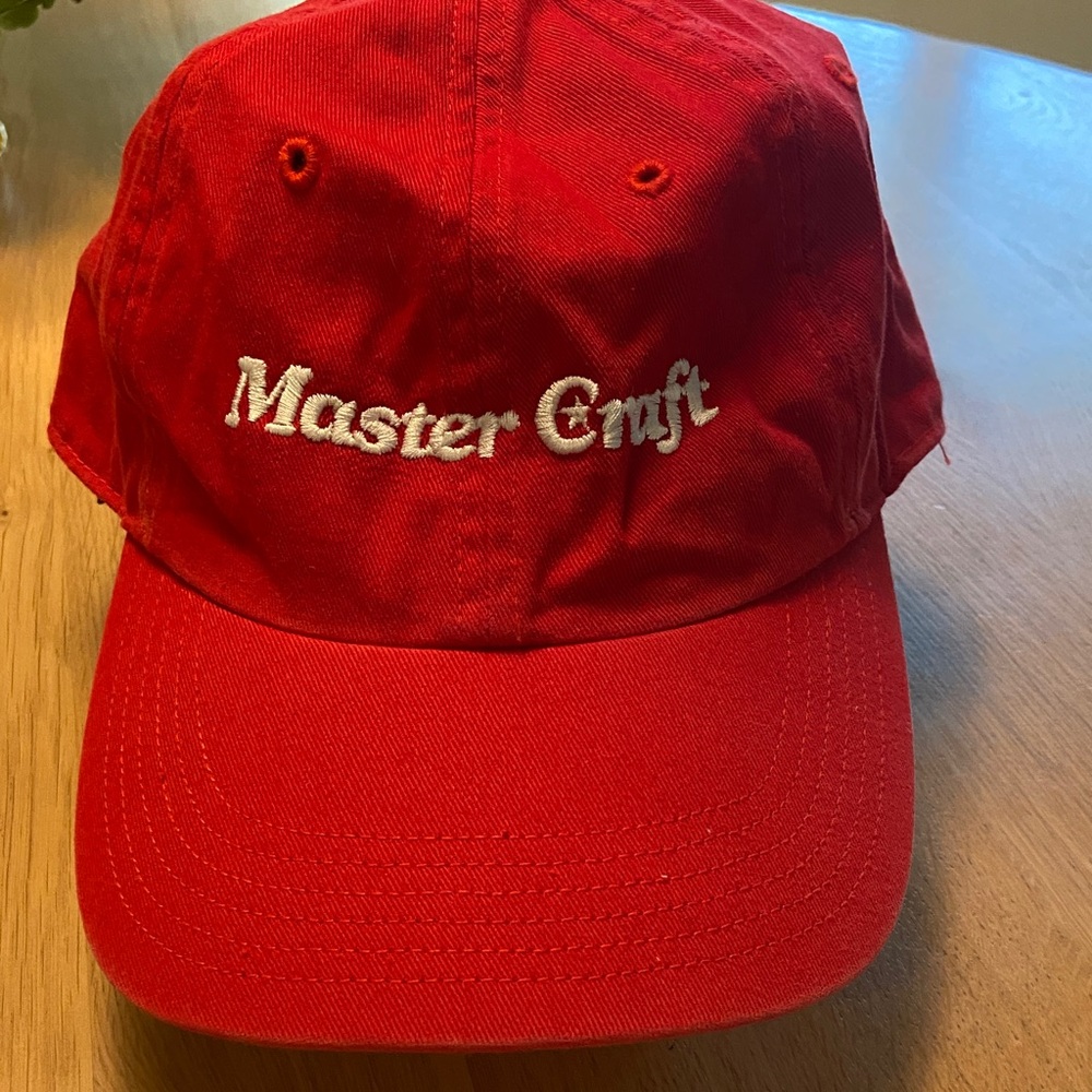 NBW Master Craft Adjustable Red Boat Hat